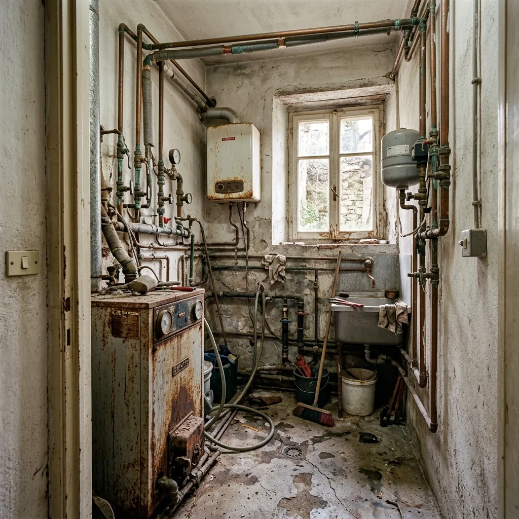 Rifacimento Impianto Idraulico & Bagno - Stato Iniziale Cantiere Abano Terme (PD)